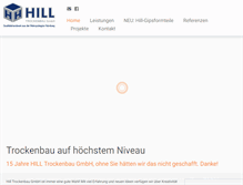 Tablet Screenshot of hill-trockenbau.de